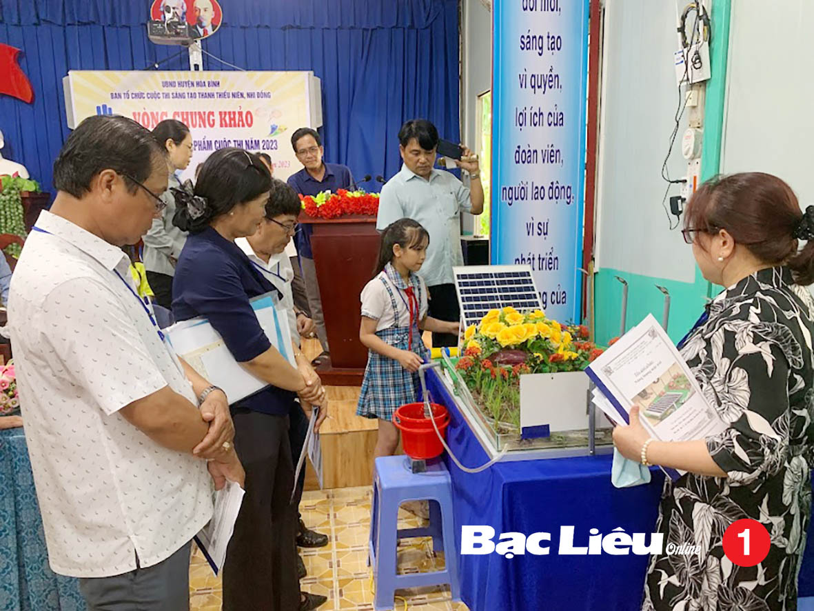 Cuộc thi Sáng tạo thanh thiếu niên, nhi đồng huyện Hòa Bình, năm học 2022 - 2023: Nhiều sản phẩm mang tính ứng dụng cao trong đời sống