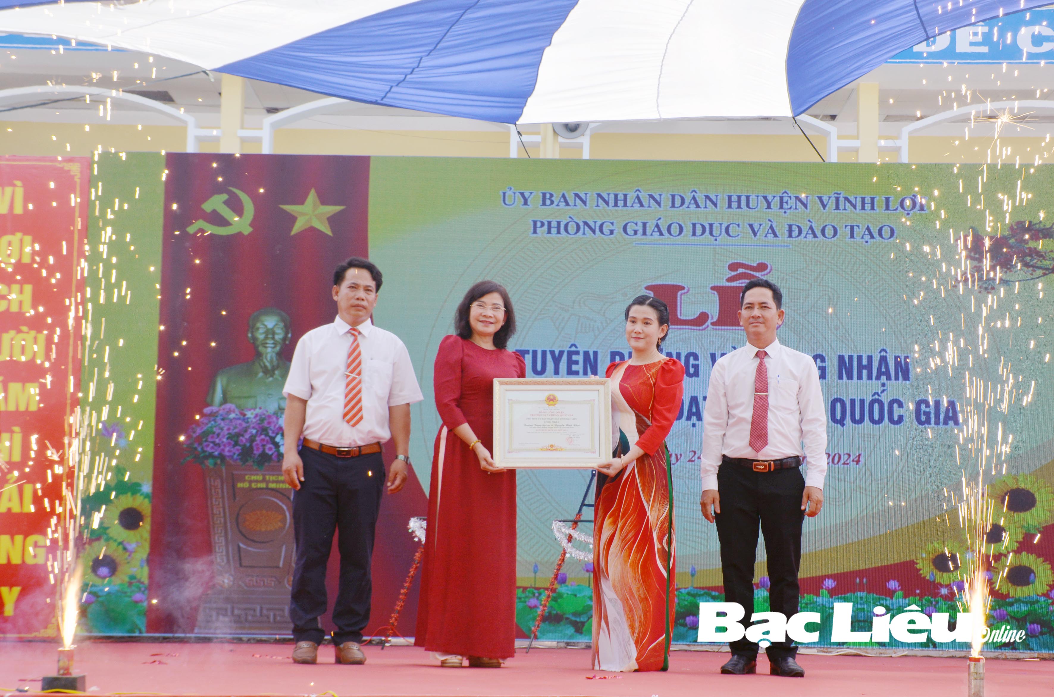 Huyện Vĩnh Lợi: 100% trường học đạt chuẩn quốc gia